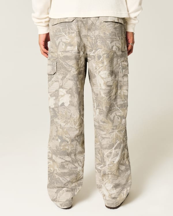 Hollister Camo Skater Baggy Cargo Pants( Available)