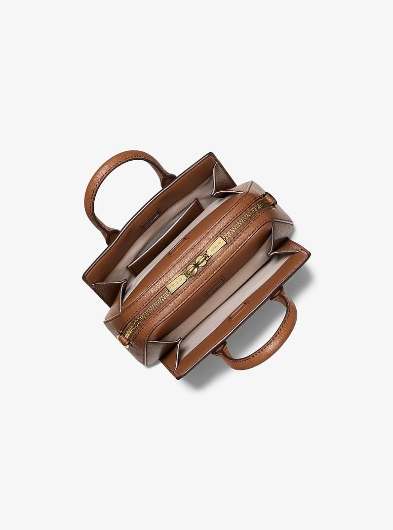MK 1:1 Laila Leather Petite Crossbody Satchel