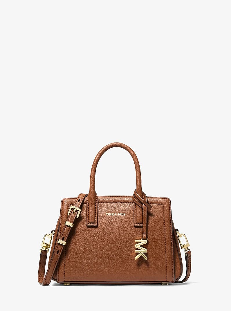 MK 1:1 Laila Leather Petite Crossbody Satchel