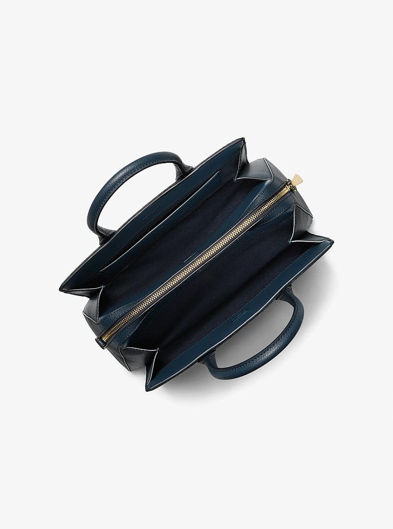 MK 1:1 Laila Leather Petite Crossbody Satchel