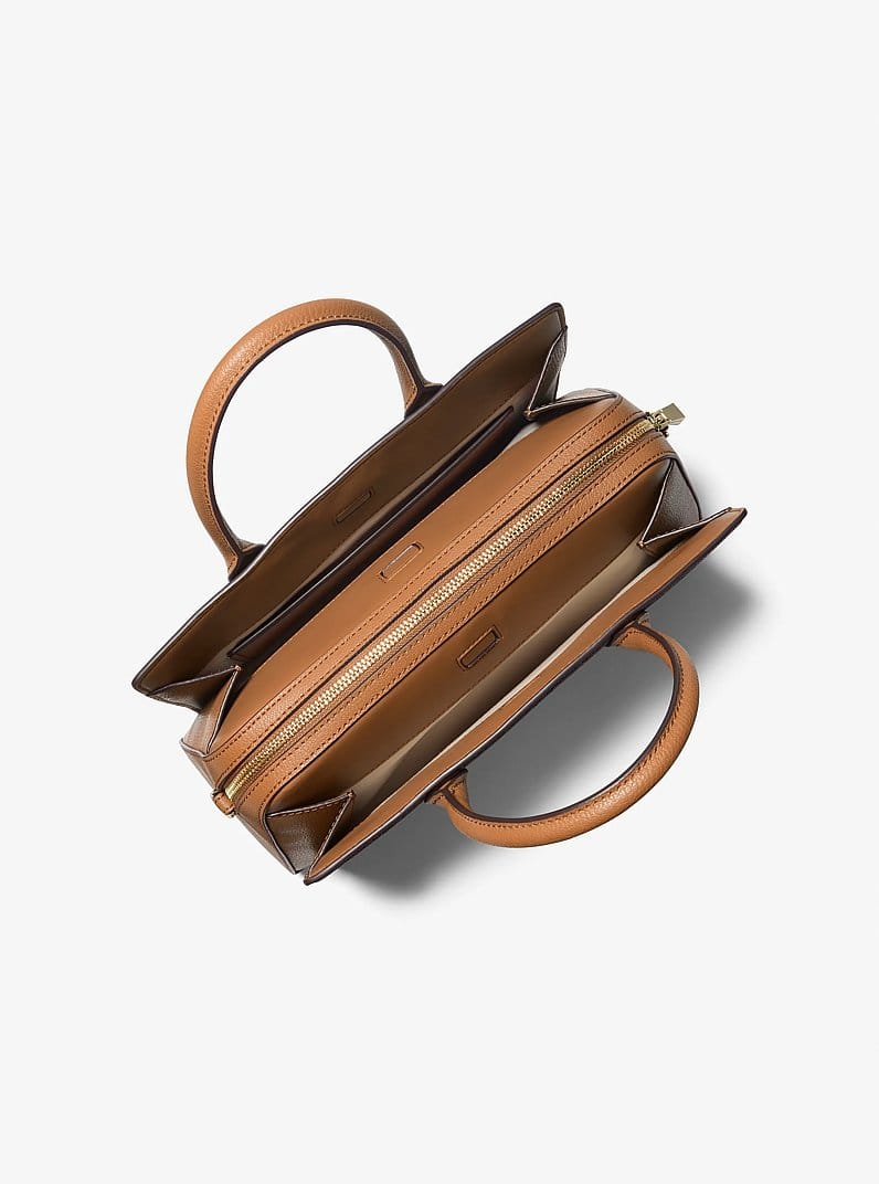 MK 1:1 Laila Leather Petite Crossbody Satchel