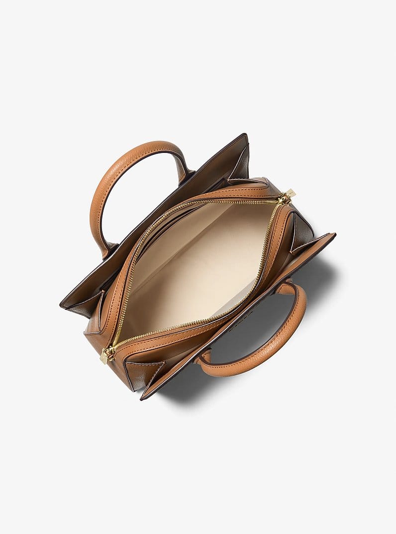 MK 1:1 Laila Leather Petite Crossbody Satchel