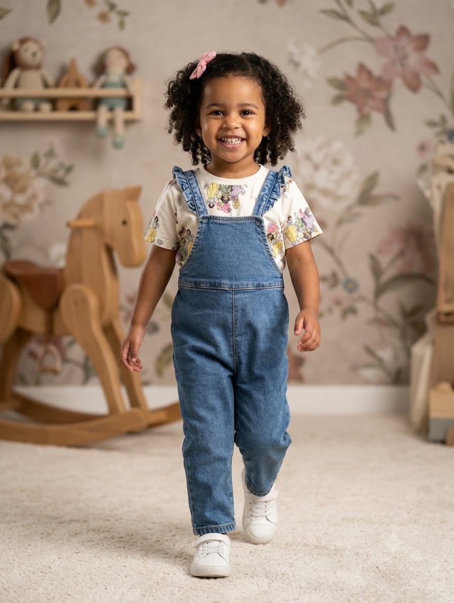 Denim Romper for Baby Boys & Girls