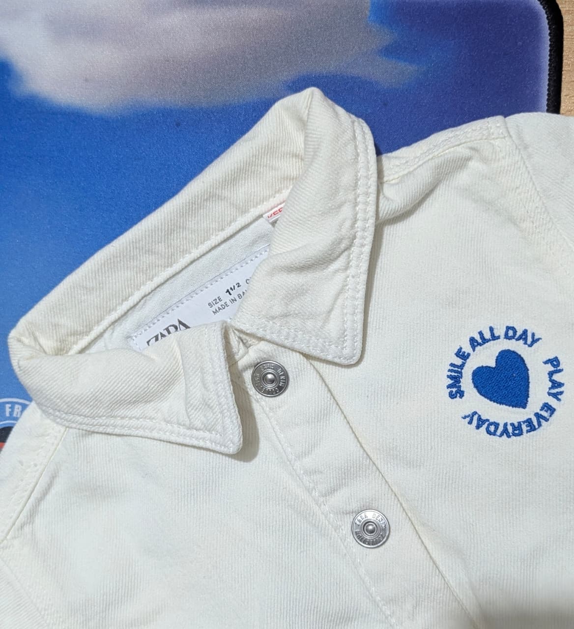 ZARA Denim Romper for Baby Boys & Girls