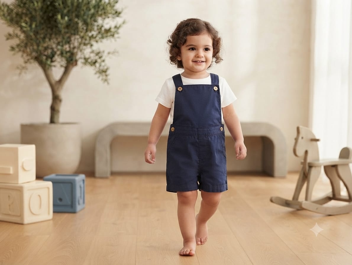 Denim Romper for Baby Boys & Girls