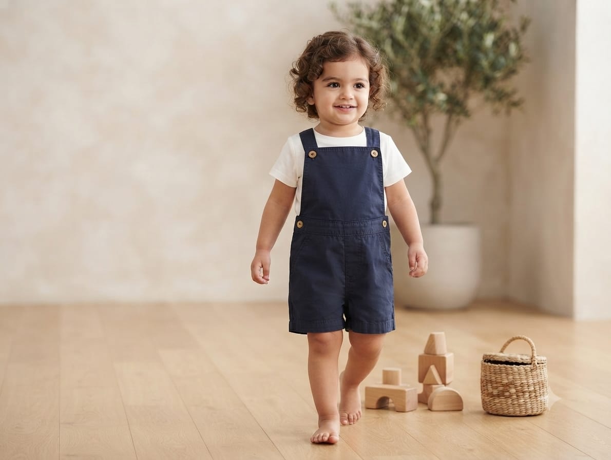 Denim Romper for Baby Boys & Girls