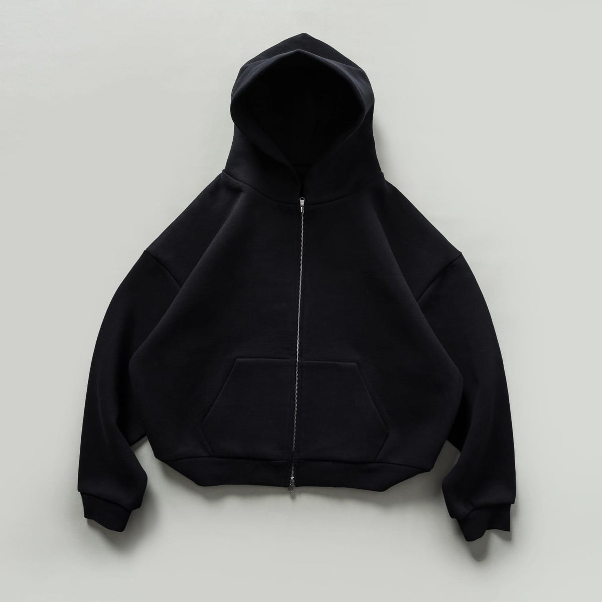 Export Pure Cotton Jacket Gray Hooded Sweatshirt Men's Spring and Autum Casual American Trendy Brand Couple Cardigan