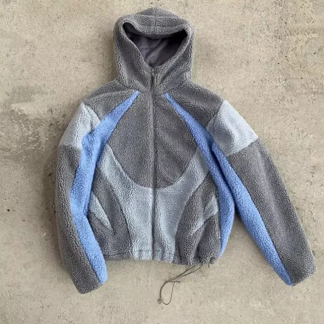 Winter Fleece Jacket Premium Zip up Oversized Sherpa Fleece Jacket Men