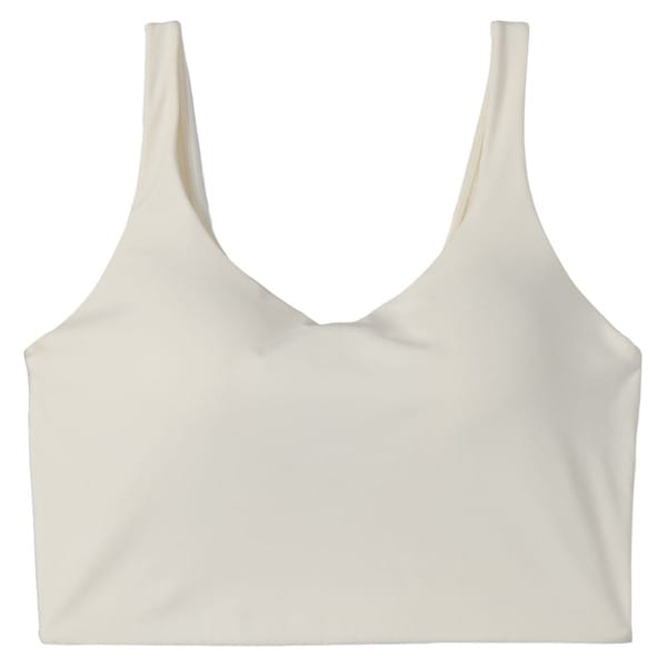 Crane White Premium Longline Sports Bra