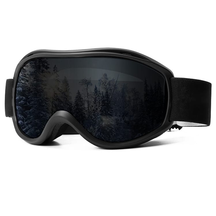 Big Brand Same Style Ski Goggles with Full Electroplated Coating, Compatible with Prescription Glasses, Double-Layer Anti-Fog