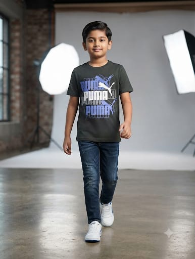 Puma Authentic green boys T-Shirts(AVAILABLE)