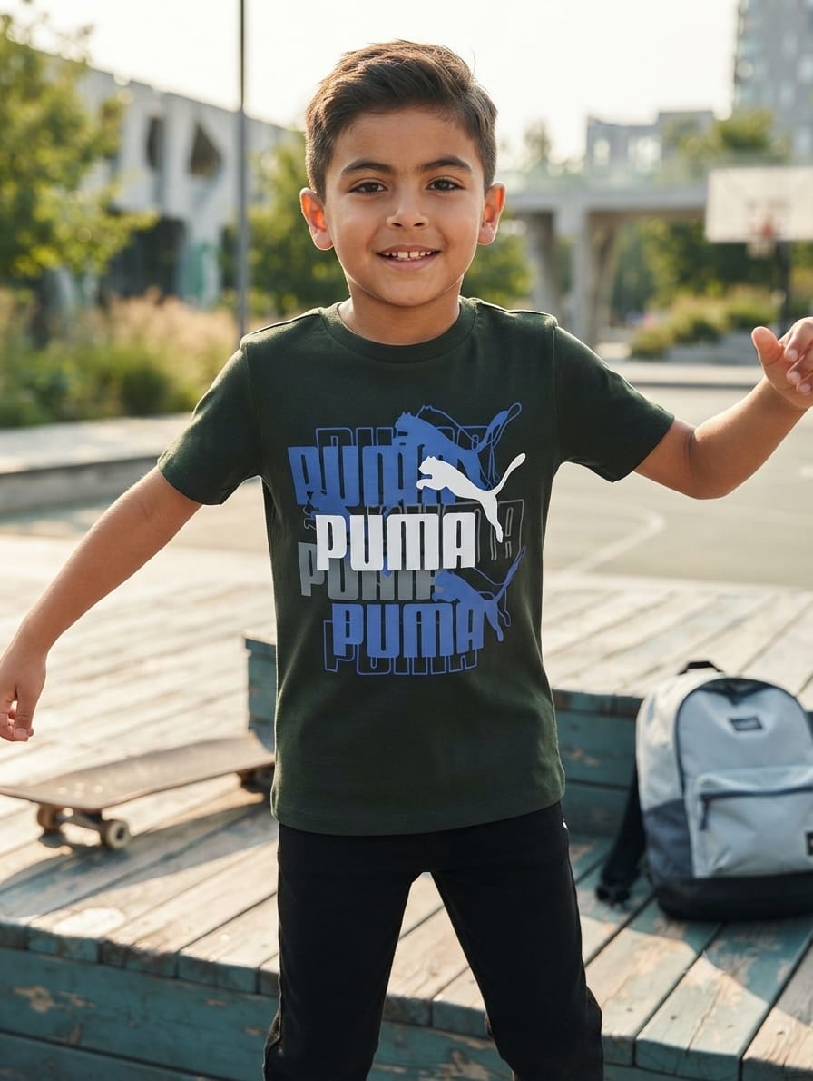 Puma Authentic green boys T-Shirts(AVAILABLE)