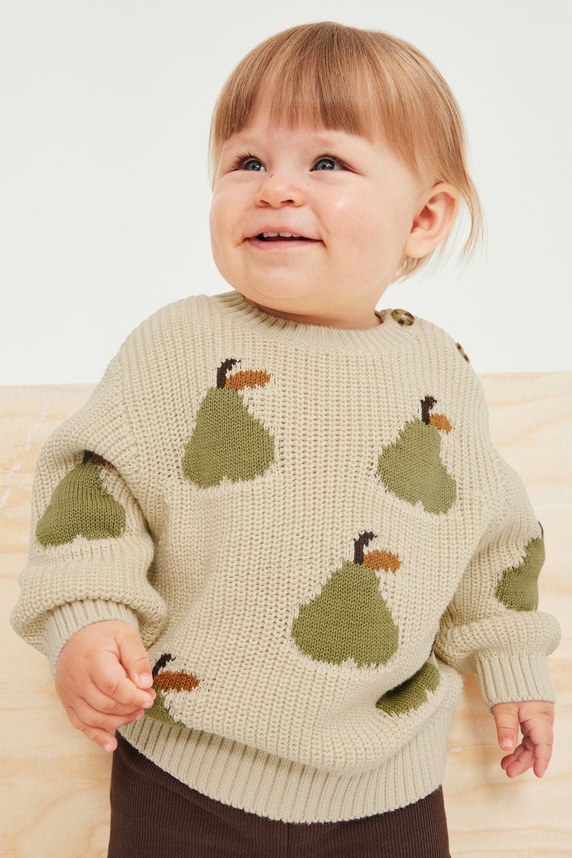 Textured jumper knitted  jumper (4-6 Month)Available