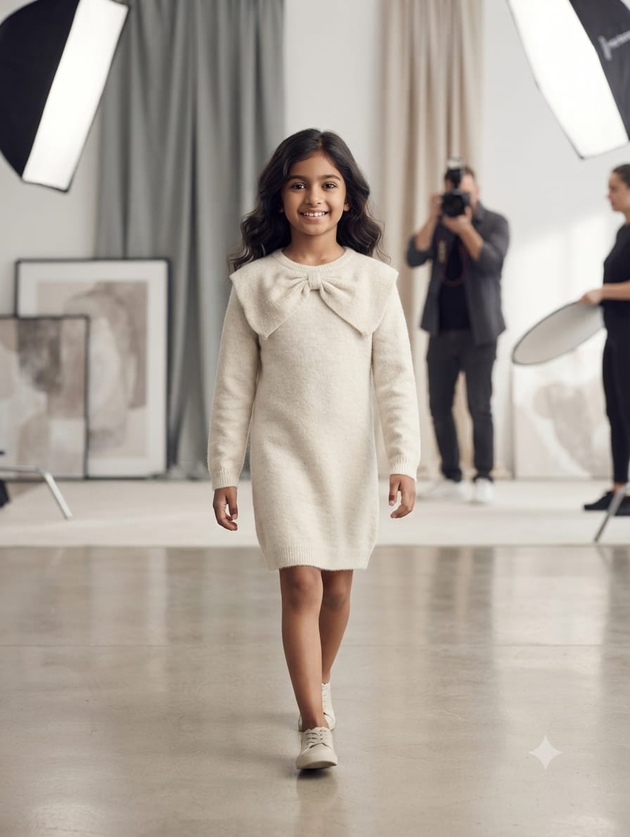 Inextenso premium full sleeve girls winter jumper (6/7/8/9 Years)Available