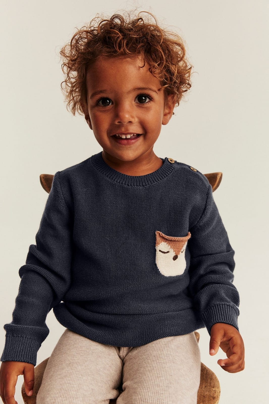 Baby & Kids blue knitted jumper (2-4 years )Available
