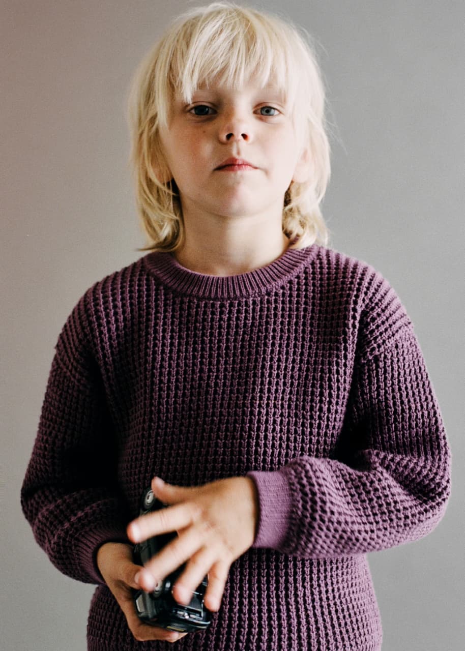 Relaxed-fit knitted sweater (4/6 Month)Available