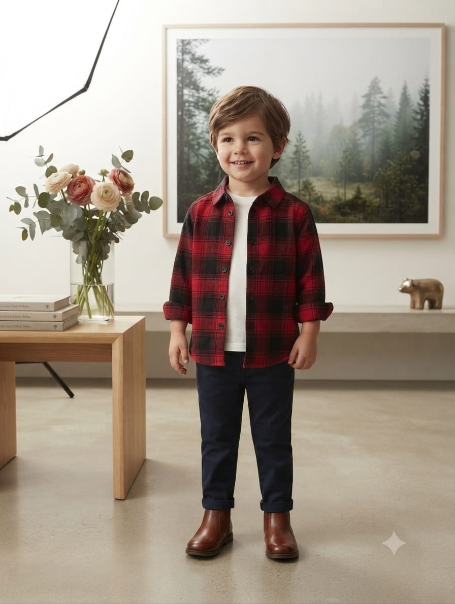 Checked Kappahl shirt (18-24 Month)Available In Stock