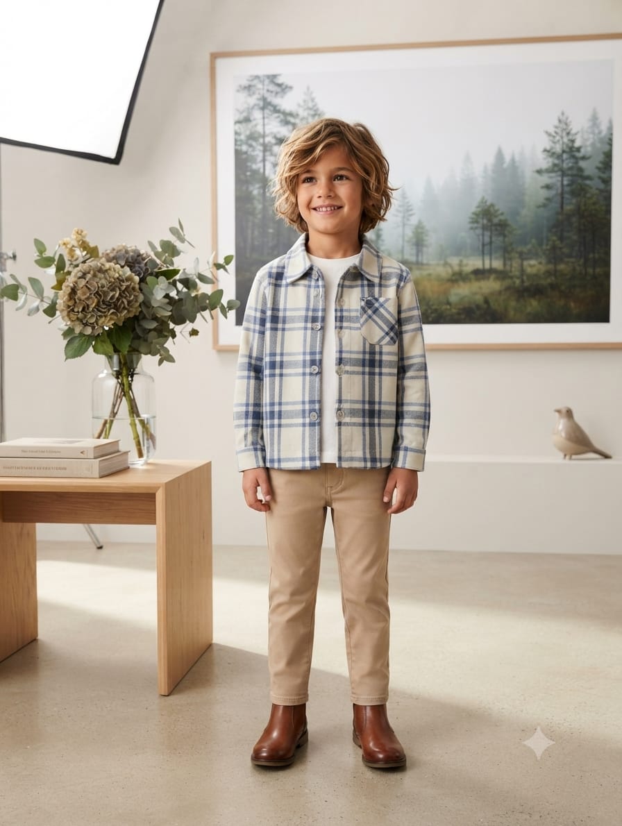 Checked Kappahl shirt (1-6 Years)Available In Stock