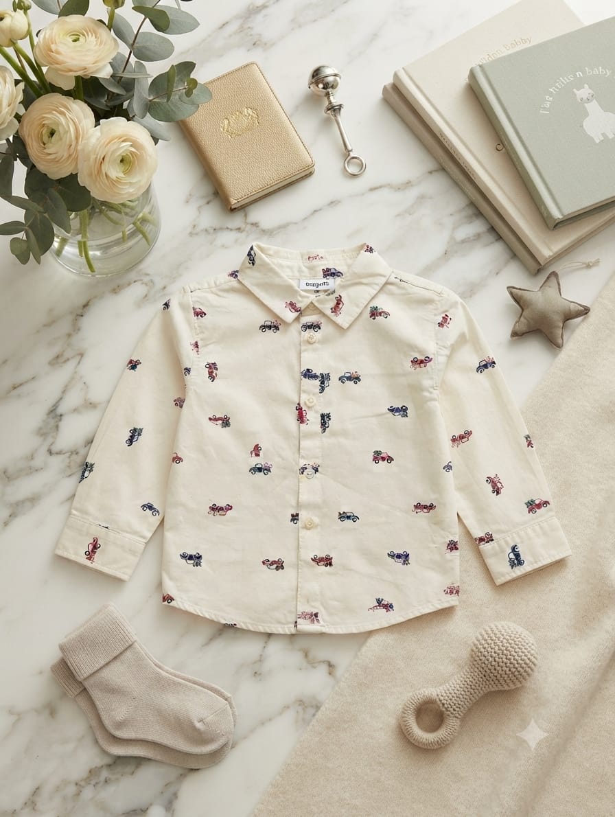 Printed car Kappahl shirt (4-9 Years)Available In Stock