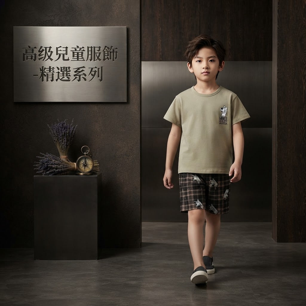 China Imported Boys Kids 2-Piece Summer Set (7/8 Years)Available in stock