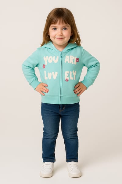 LOSAN KIDS' COTTON PRINT HOODIE 4/5 Years Available