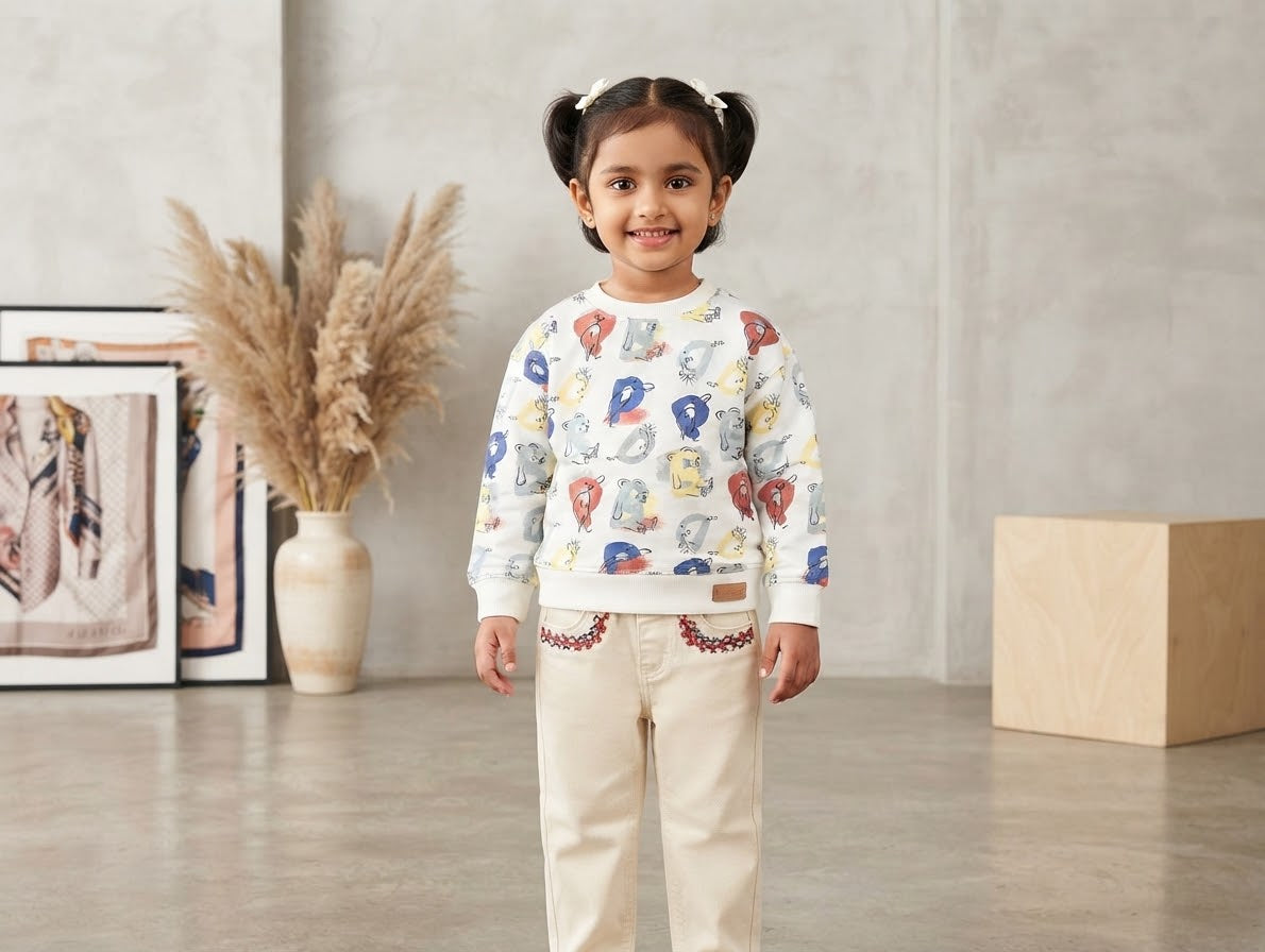 Zy kids tops & pant set 2 pcs (2Years)Available In Stock