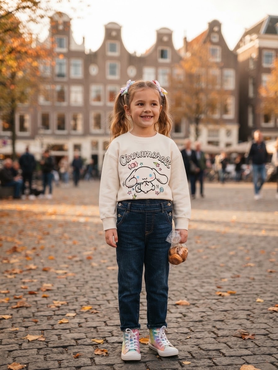 LCW Kids Hello Kitty Printed Girls' Sweatshirt 6/7/8 years Available
