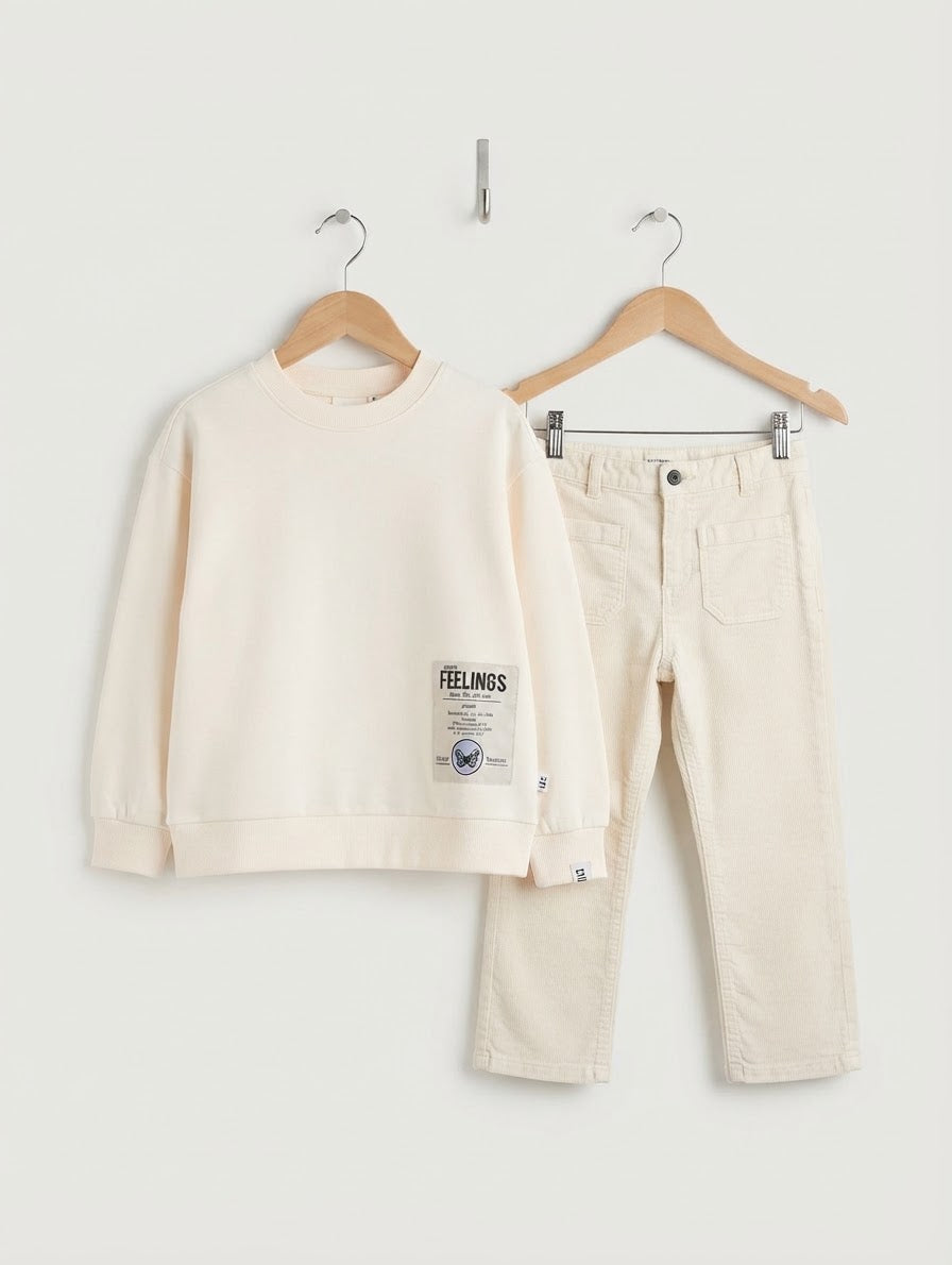 LCW Kids Crew Neck Sweatshirt & Pant premium imported set  9/10 years available
