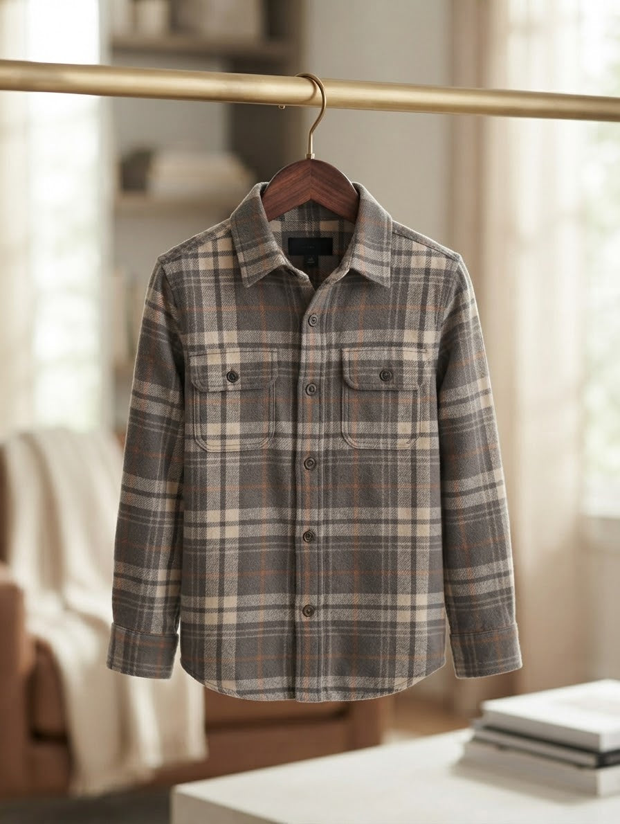 Checked Shirt Casual & Comfortable (7-14Years)Available