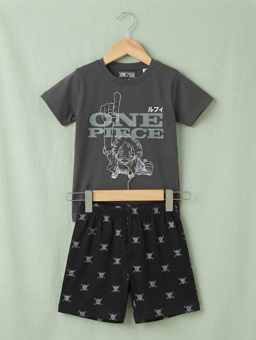China Imported  Printed 2-piece Summer Set T-shirt & Half pant  (7/8 Years)Available in stock