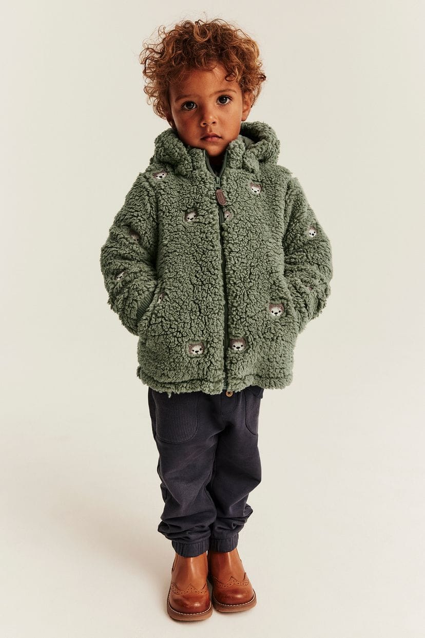 Pile jacket with rabbits (0-6 years) -Available in Stock