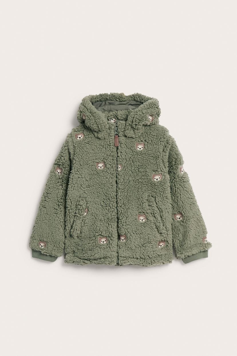 Pile jacket with rabbits (0-6 years) -Available in Stock