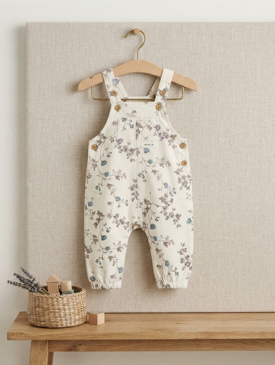 New Born Baby Floral dungarees 4-8 Month Available
