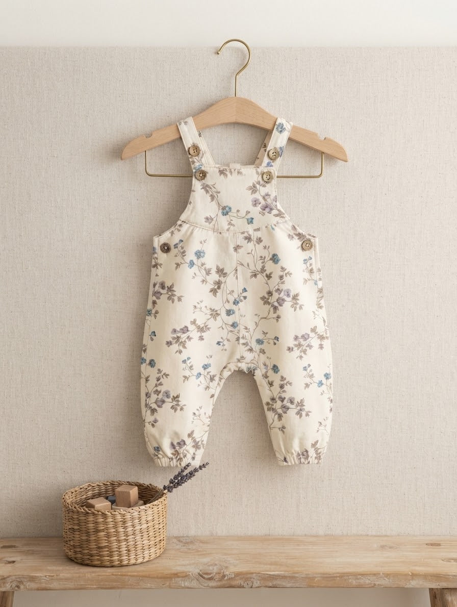 New Born Baby Floral dungarees 4-8 Month Available