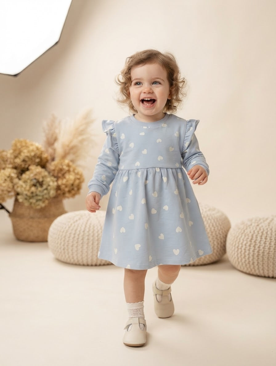Newbie love Print Gown Dress 1-1.5 Years Available in stock
