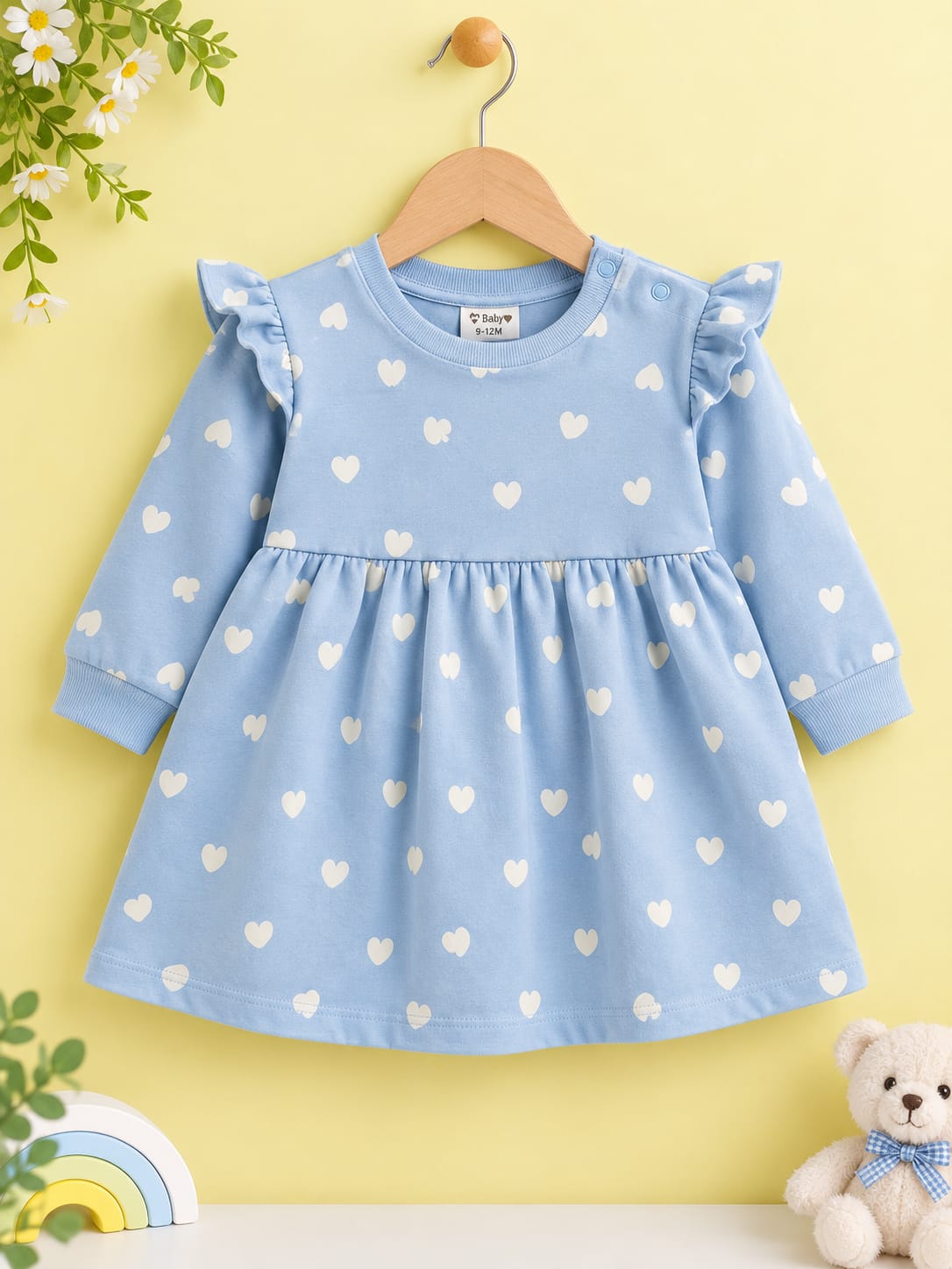 Newbie love Print Gown Dress 1-1.5 Years Available in stock