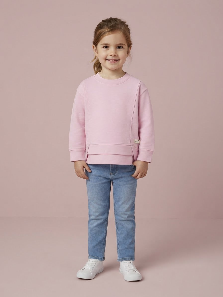 Mini Girls Cropped scuba sweatshirt Tom Tailor - (3-5 years) Available in stock