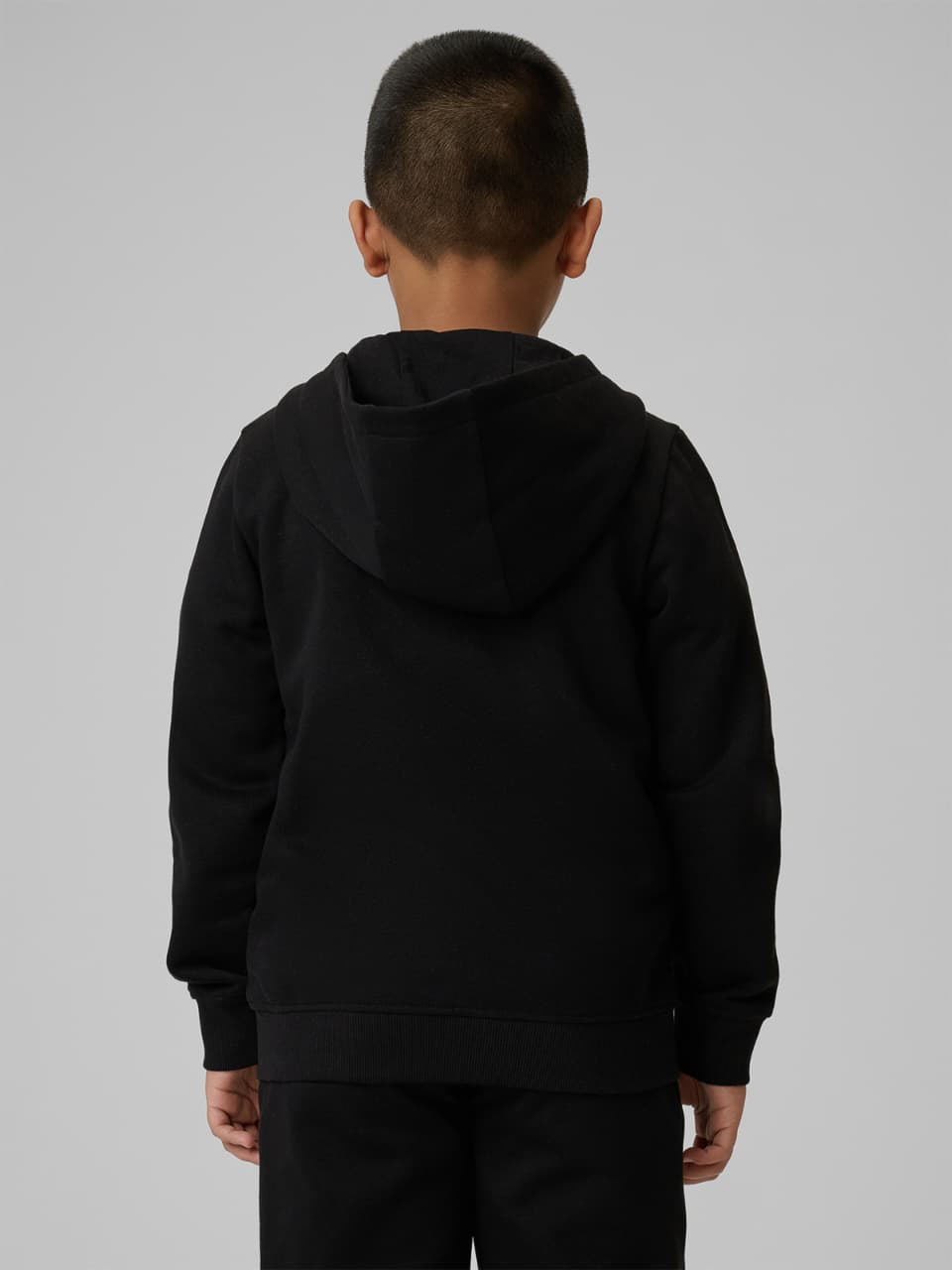 Regular boys' tracksuit hoodie - black-(10-12 years) Available in stock