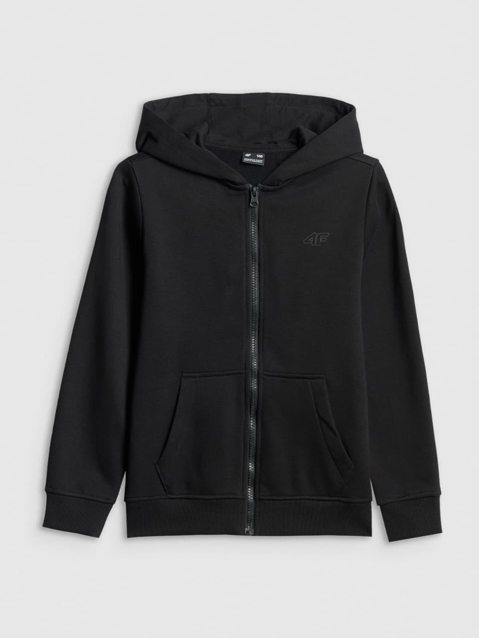 Regular boys' tracksuit hoodie - black-(10-12 years) Available in stock