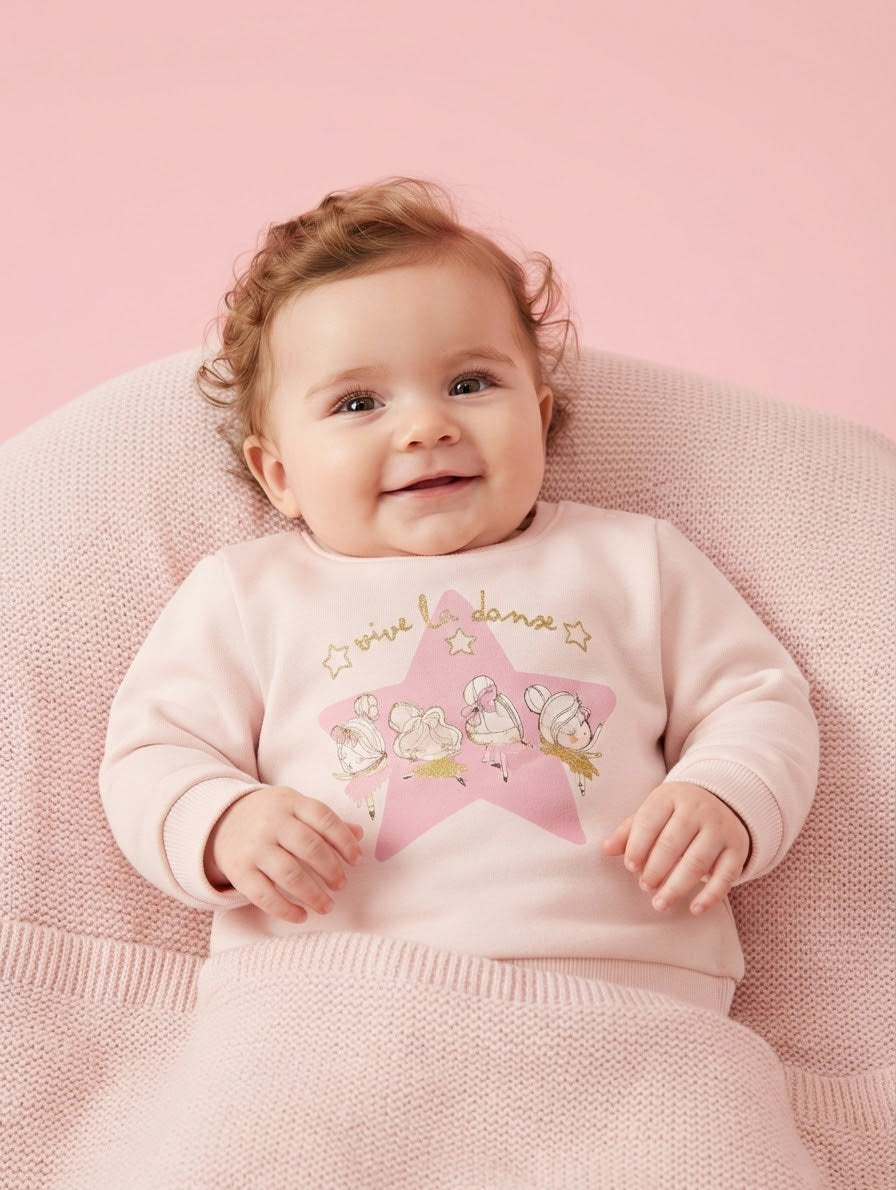 3/6 Month LCW baby Animal Print Baby Sweatshirt Available in stock