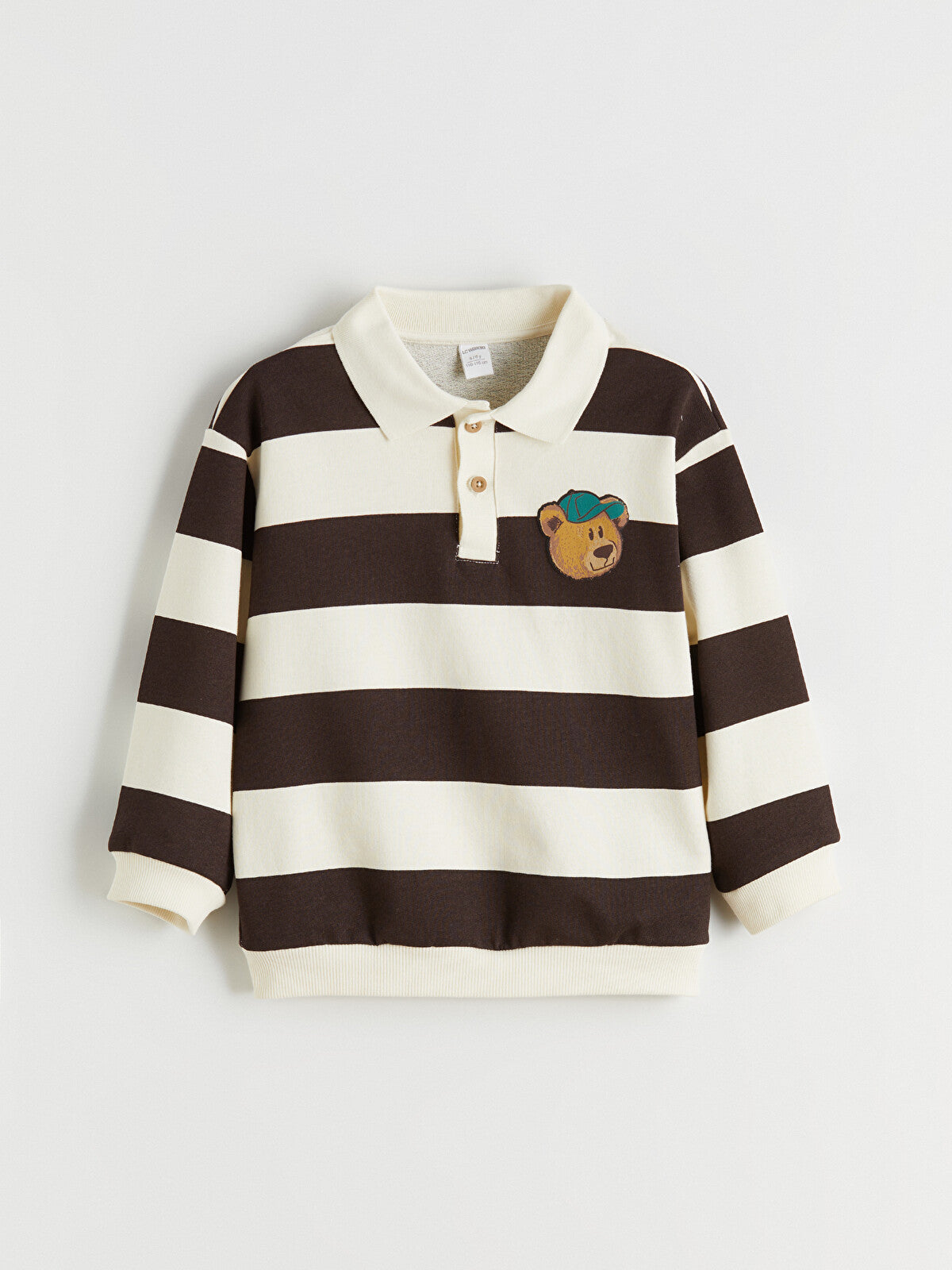 LCW Kids Polo Neck Striped Boys' Sweatshirt-(5/6 years) Available in stock