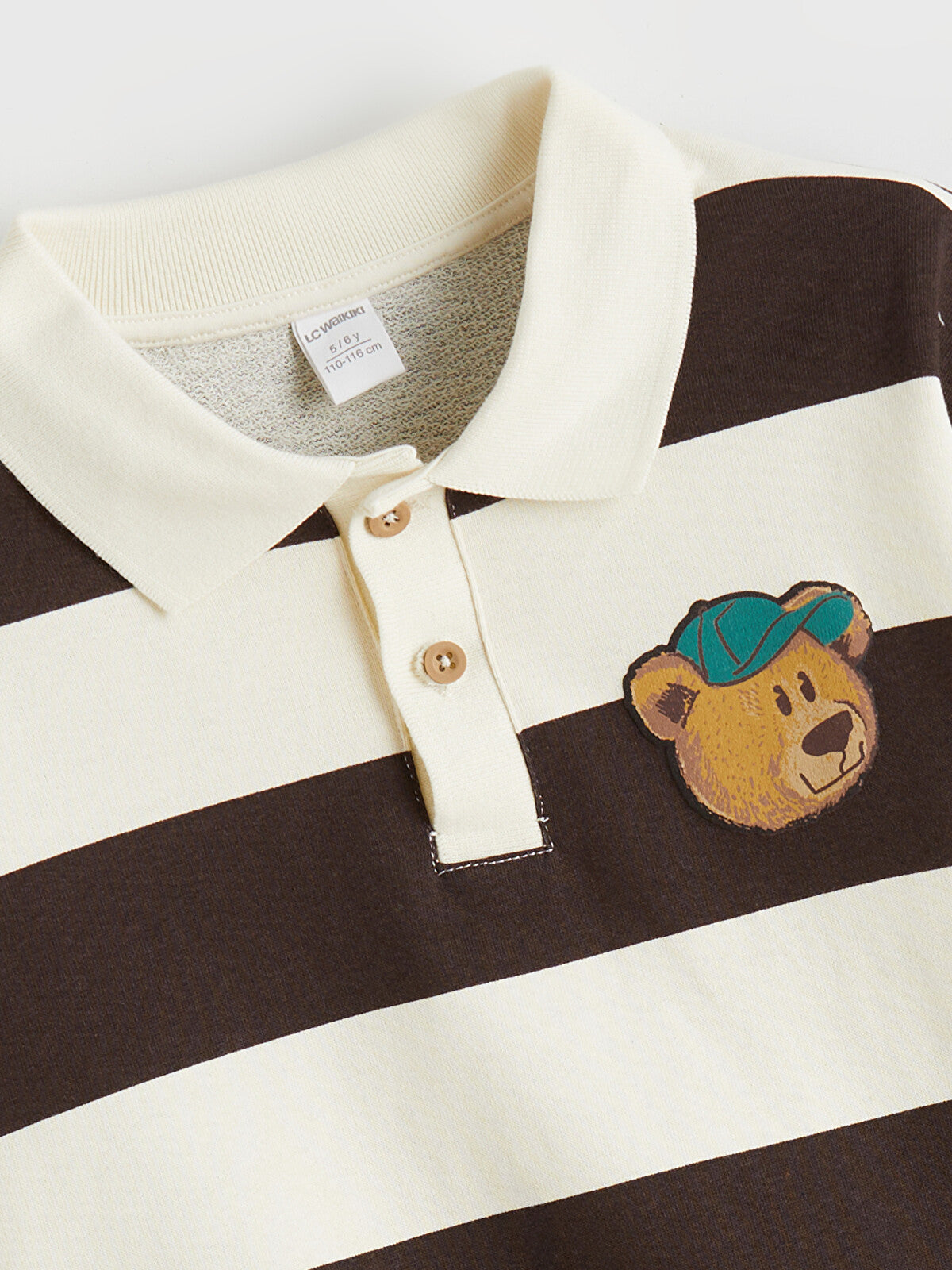 LCW Kids Polo Neck Striped Boys' Sweatshirt-(5/6 years) Available in stock