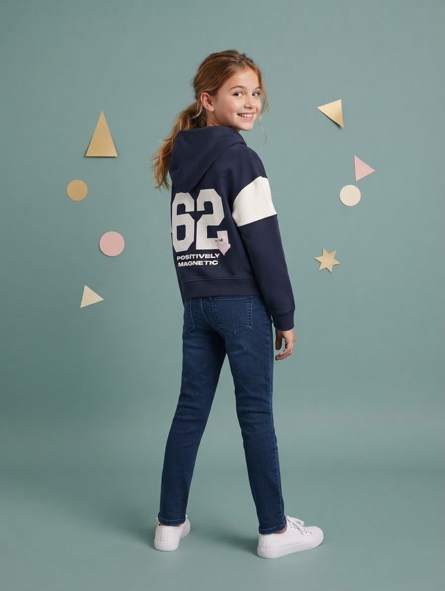 Tom Tailor Girls hoodie - black-(10-14 years) Available in stock