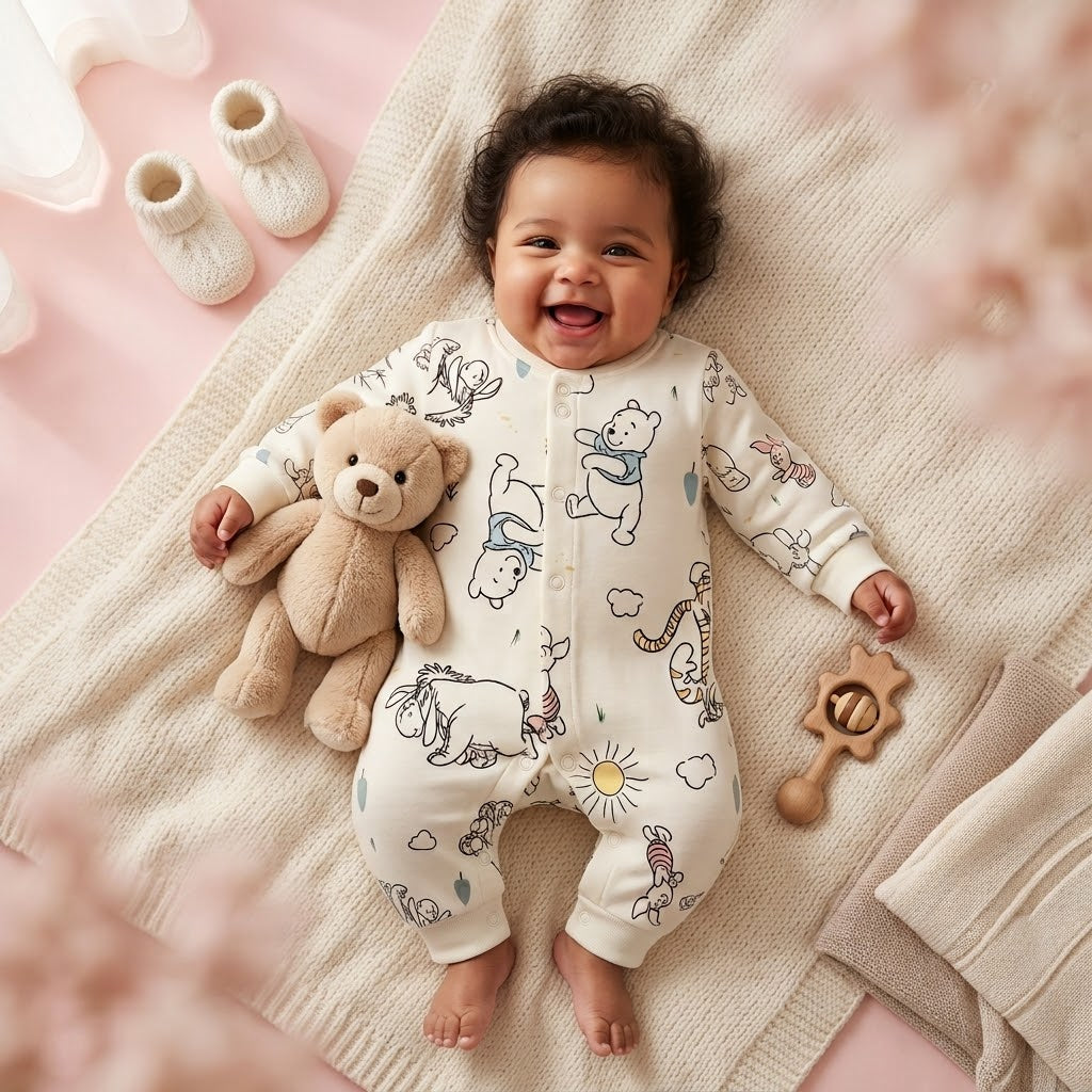 0-6 Month Baby Imported Romper Available In Stock
