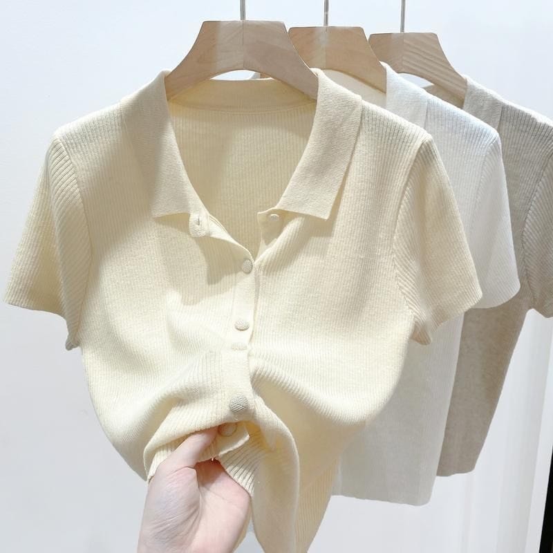 Imported Short-sleeve Shirts Women Leisure Summer Streetwear available In stock