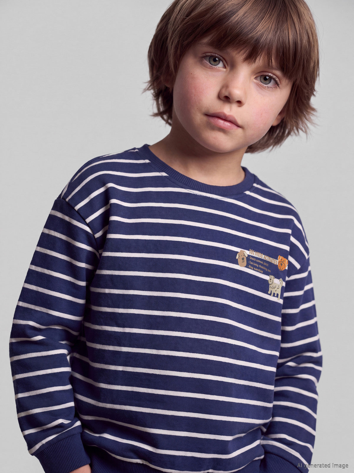 5-6 Years LC WAIKIKI BOYS’ SWEATSHIRT & TROUSER SET — NAVY BLUE 💙 Available In Stock