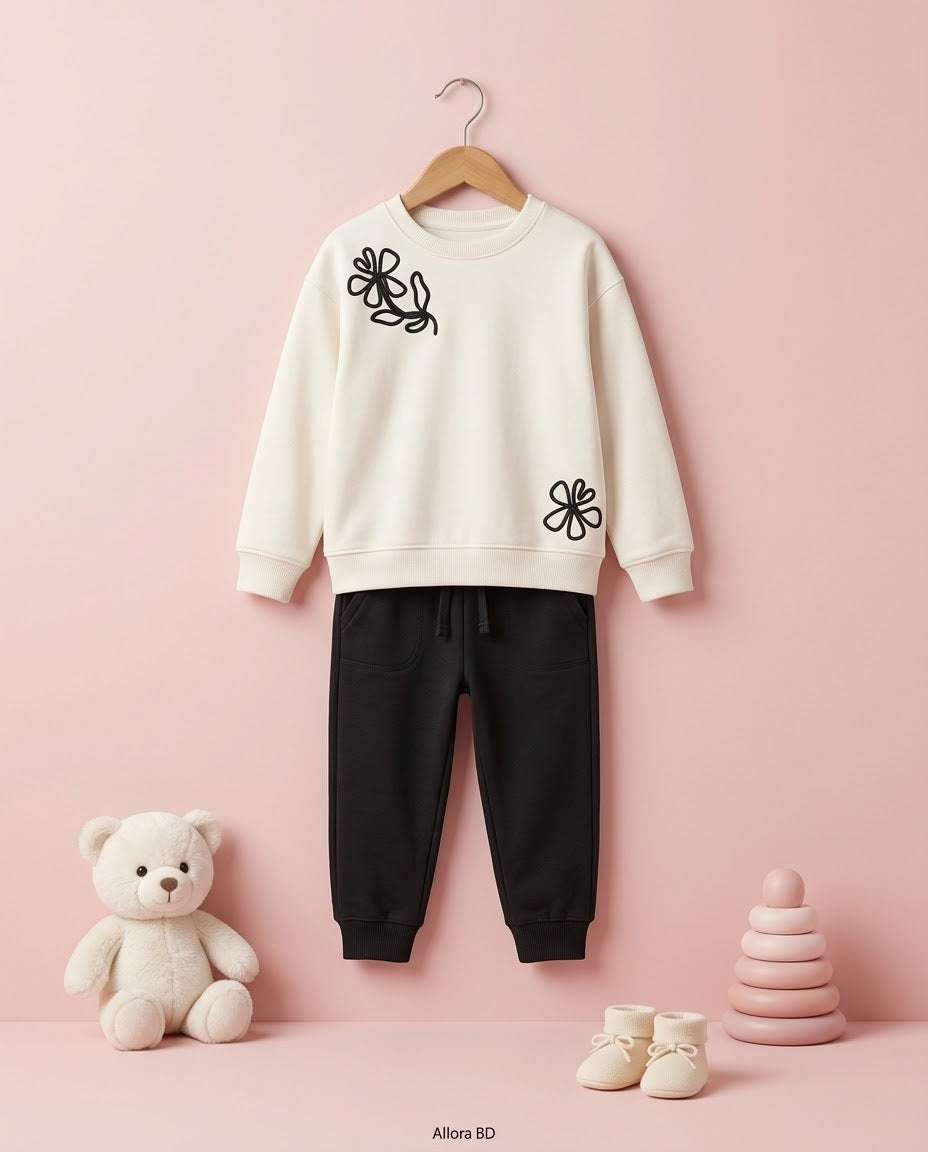 9/10/11/12 Years LC WAIKIKI GIRLS' SWEATSHIRT & TROUSER SET — Available In Stock