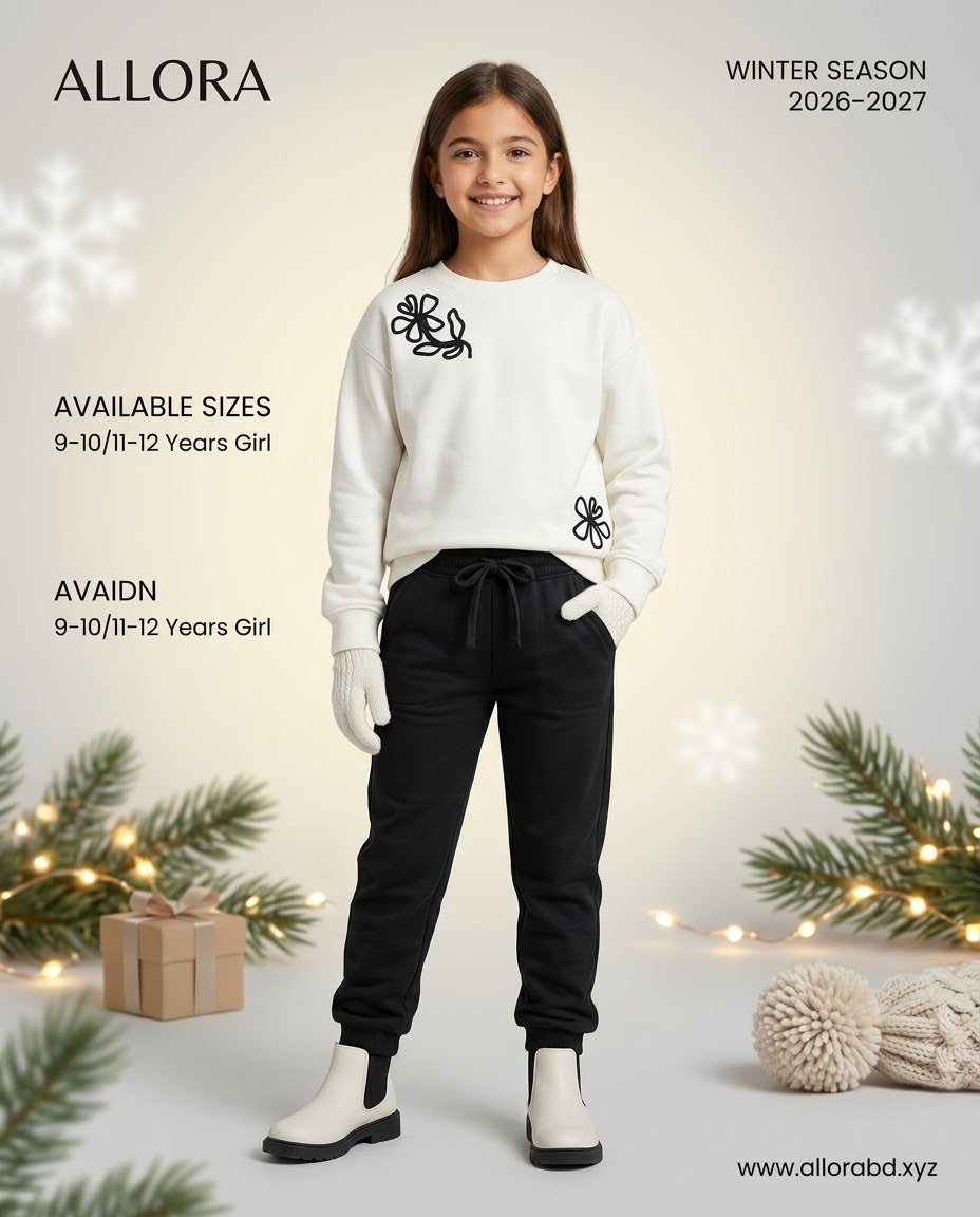 9/10/11/12 Years LC WAIKIKI GIRLS' SWEATSHIRT & TROUSER SET — Available In Stock