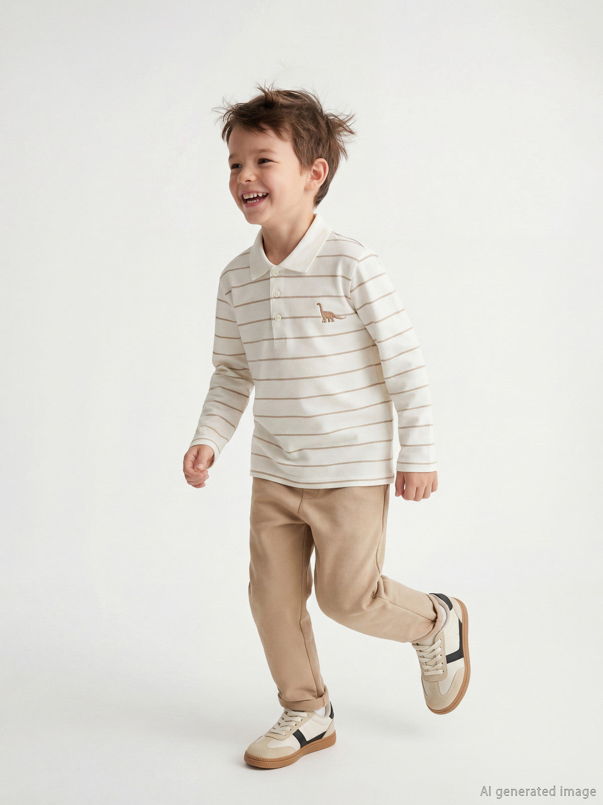 3-4 Years LCW Kids Polo Neck Striped Boys'  Available in stock