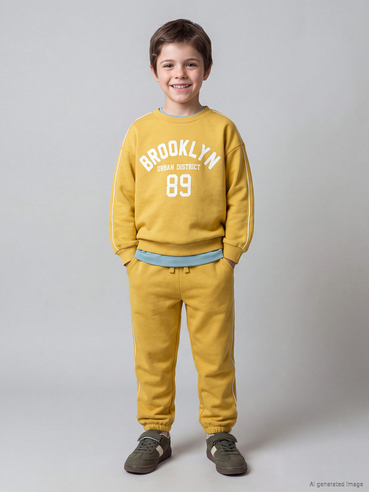 2-5 Years LCW Kids Printed Boys' Tracksuit Set  Available in stock